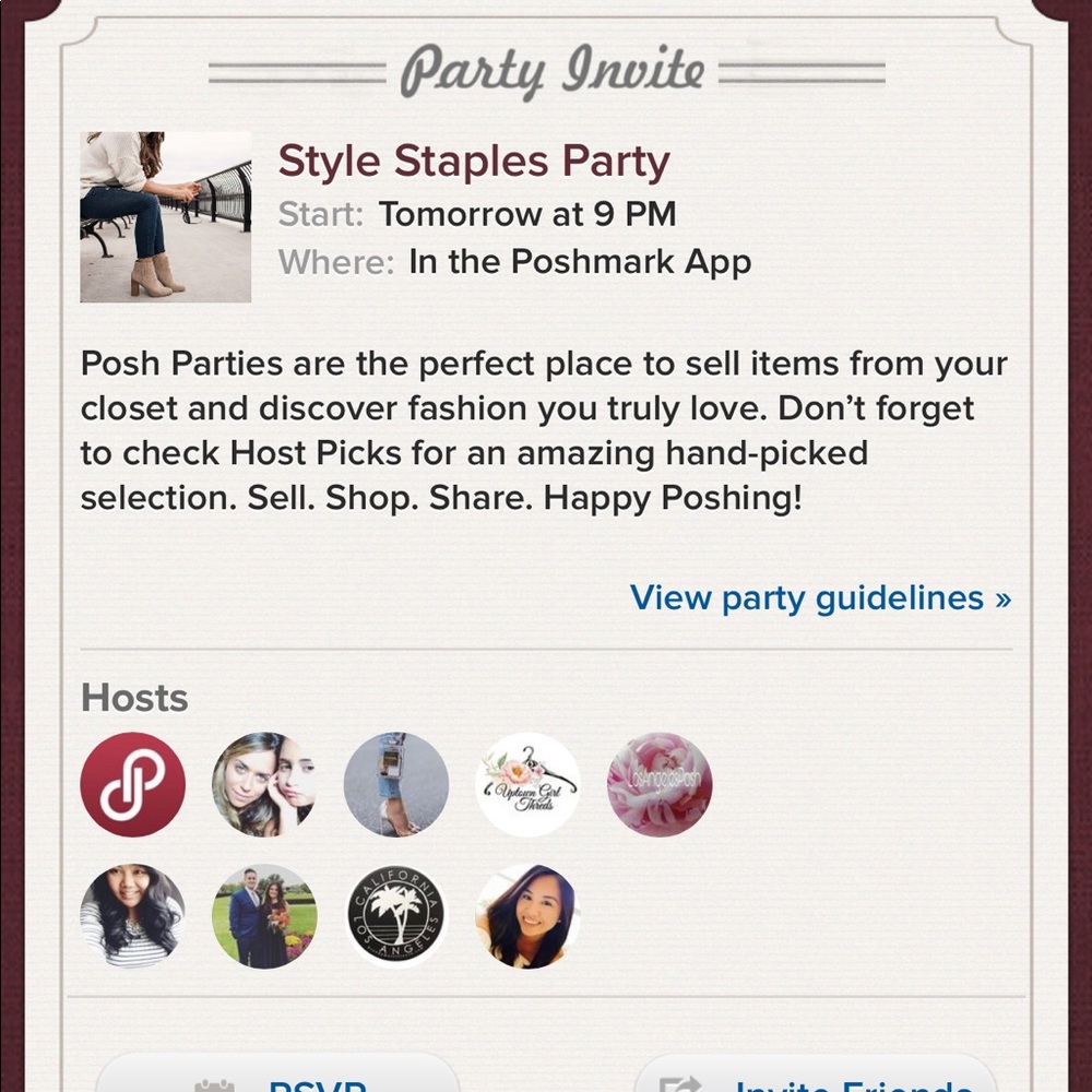 Style Staples Party 6/17 @9pm